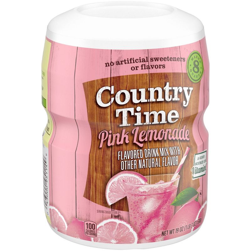 Country Time Pink Lemonade Drink Mix - 19oz Canister