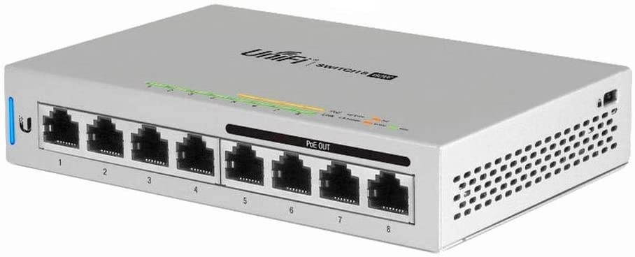 UniFi Switch 8 US-8-60W 8-Port Fully Managed Gigabit Switch 802.3af PoE Ports