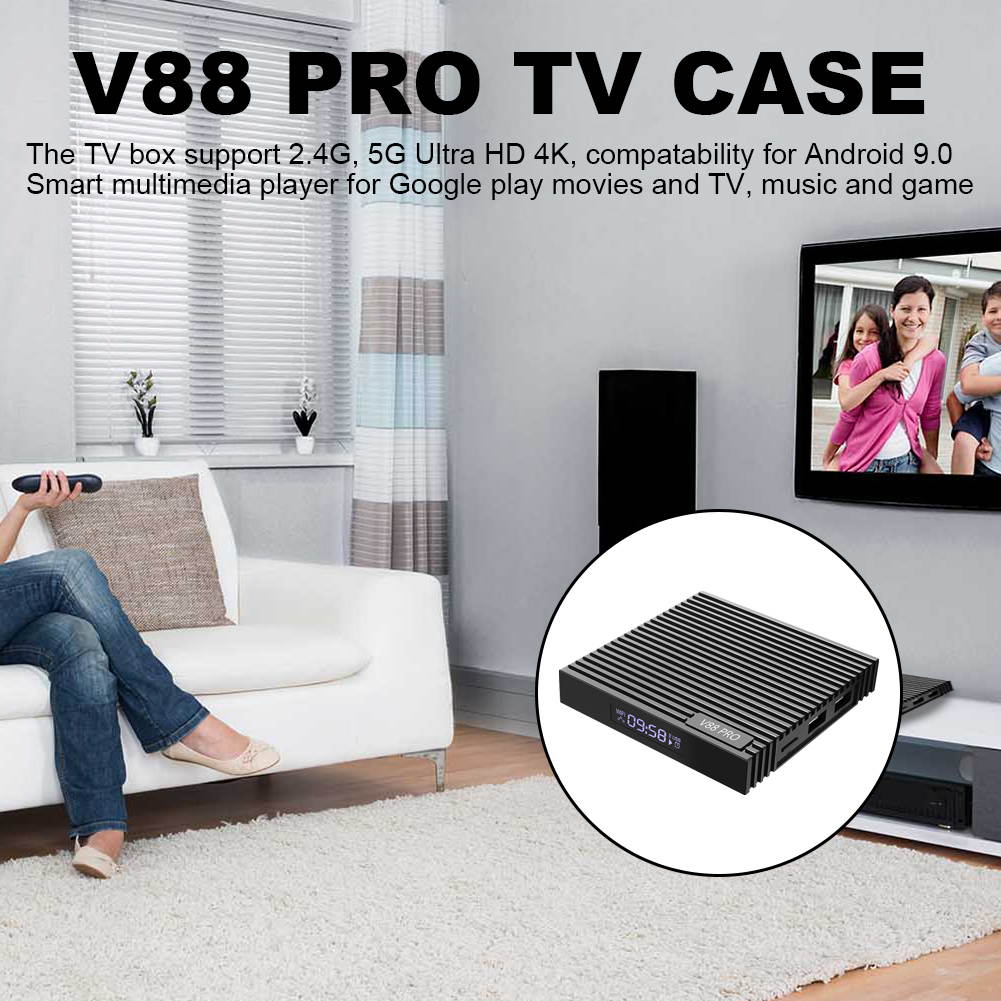 Media Player Streaming WIFI 4K HD Home Theater Set Top TV Box For Android 9.0 1GB+8GB