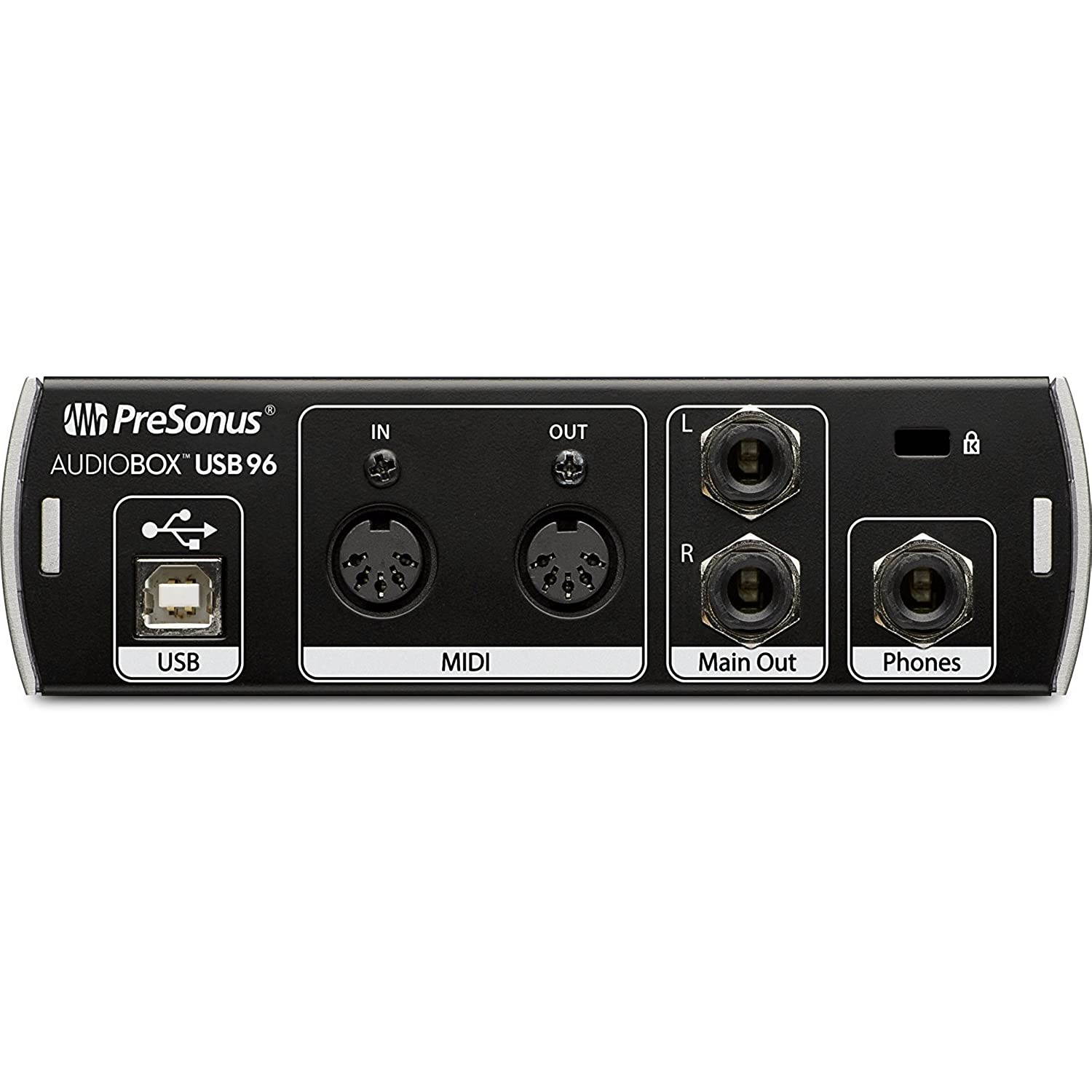 Presonus AudioBox 96 Audio Interface Full Studio Bundle with Studio One Artist Software Pack w/Eris 5 Pair 2-Way Studio Monitors and 1/4&rdquo; TRS to TRS Instrument Cable