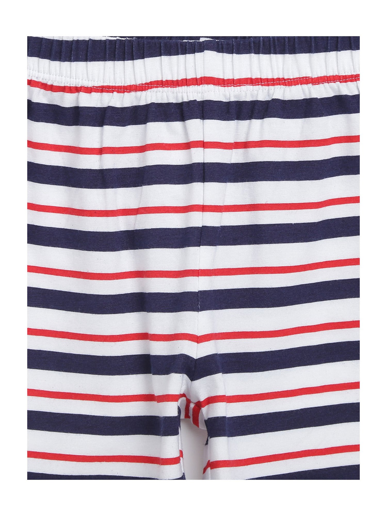 Chicco Kids White & Navy Printed T-Shirt with Shorts