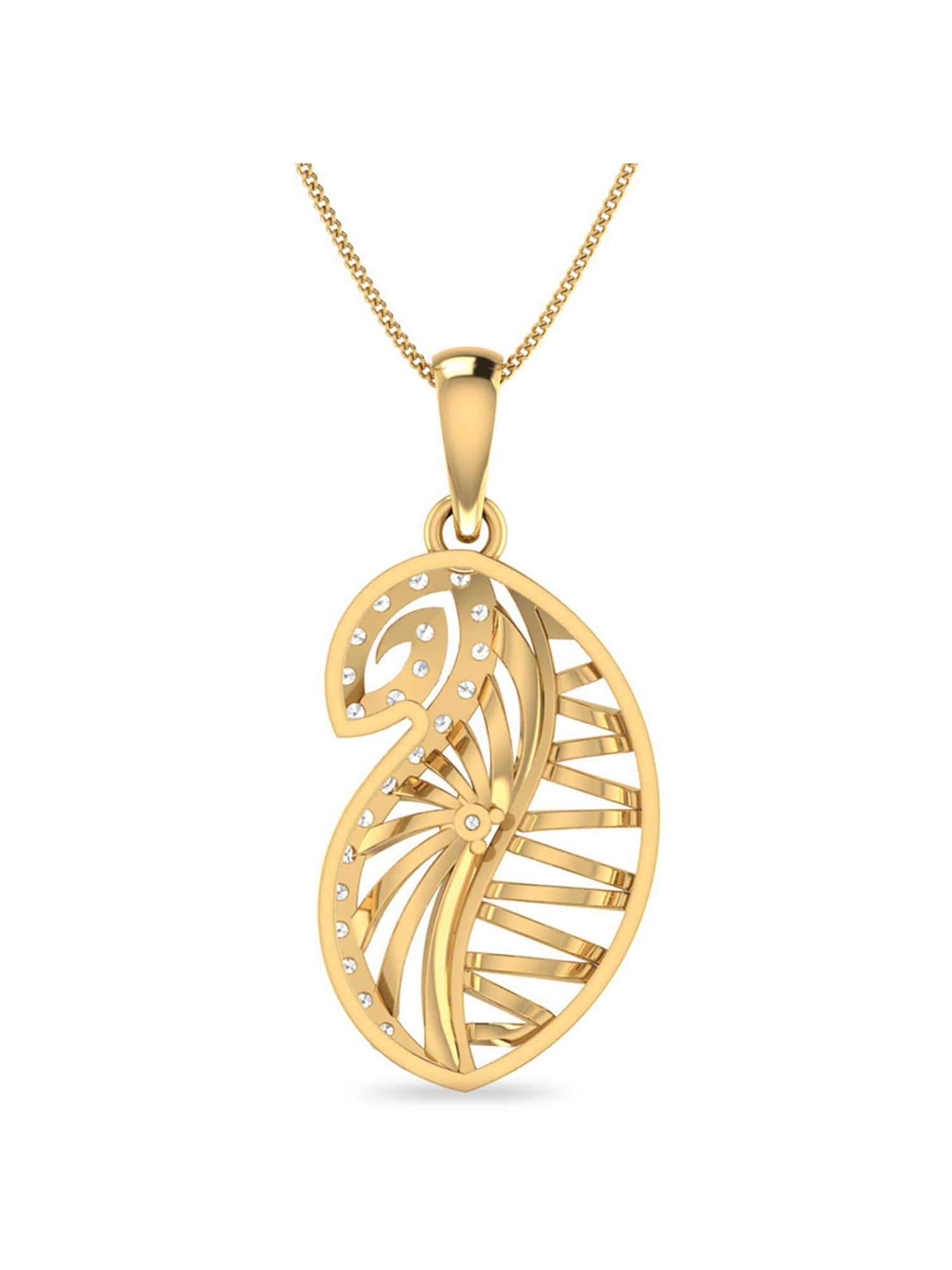 PC Jeweller Daimhin 18k Gold Pendant without Chain for Women