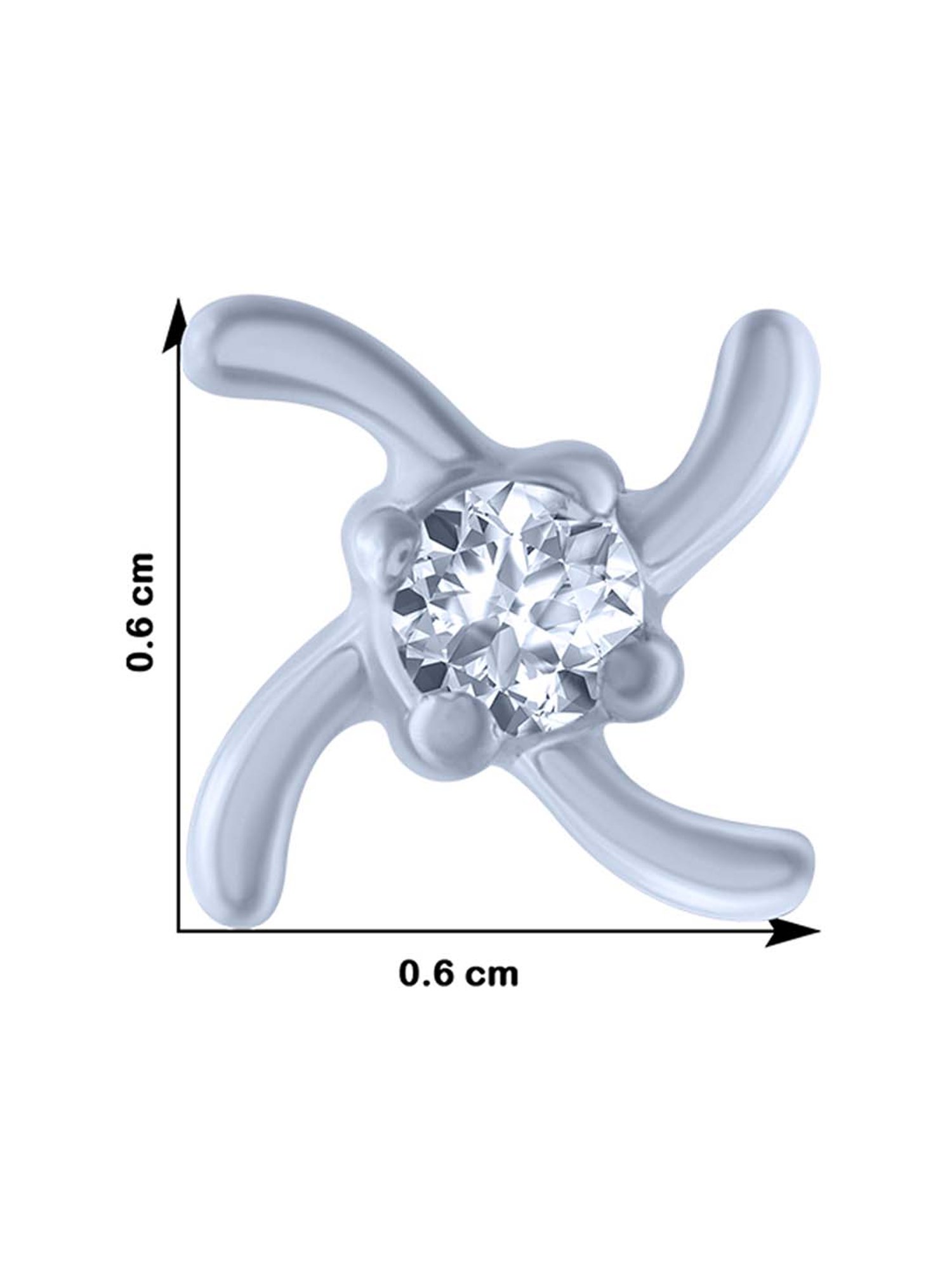 P.C. Chandra Jewellers 18 kt Gold & Diamond Earrings