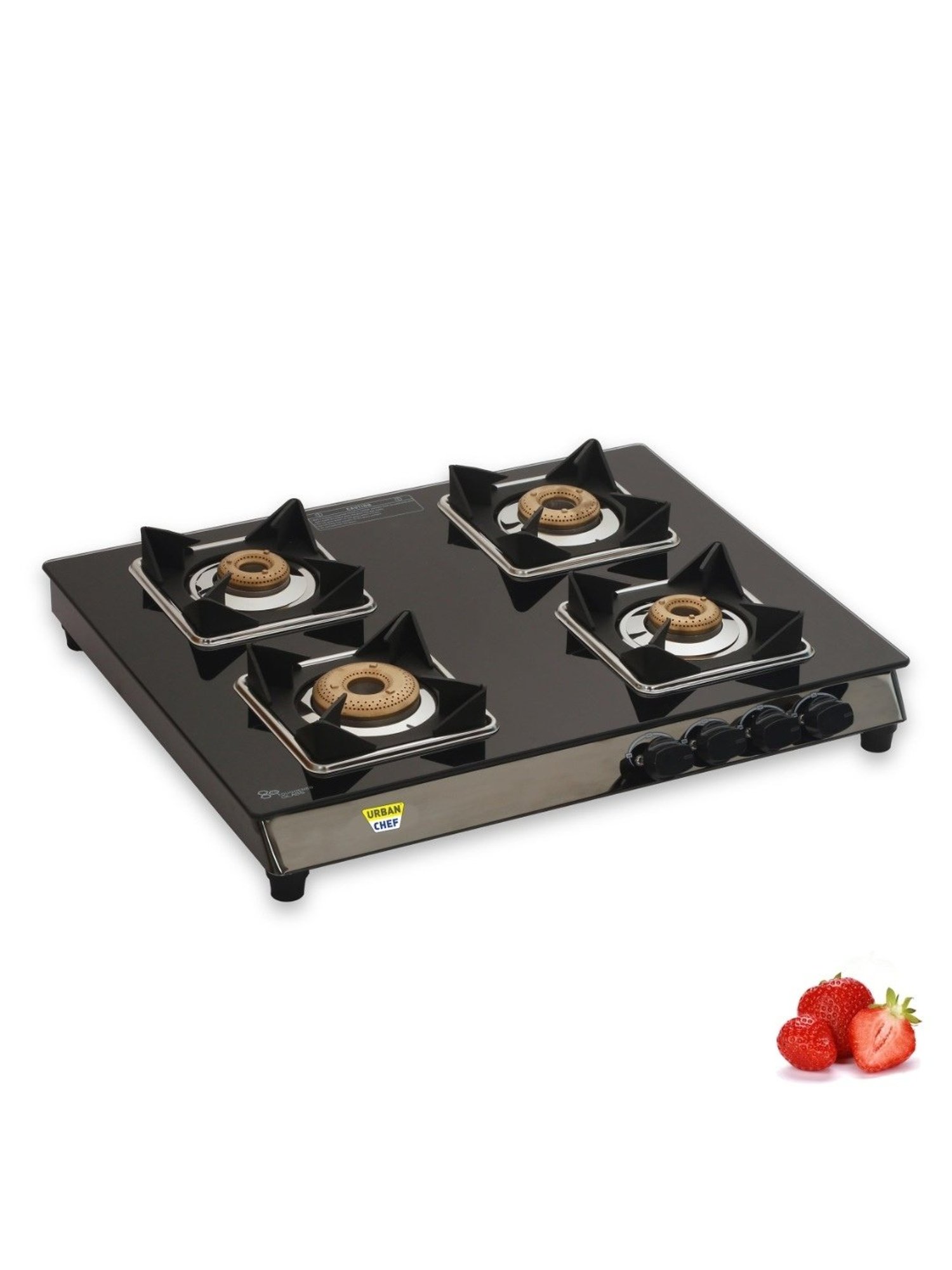 Urban Chef Gas Stove with 4 burners ( Black )