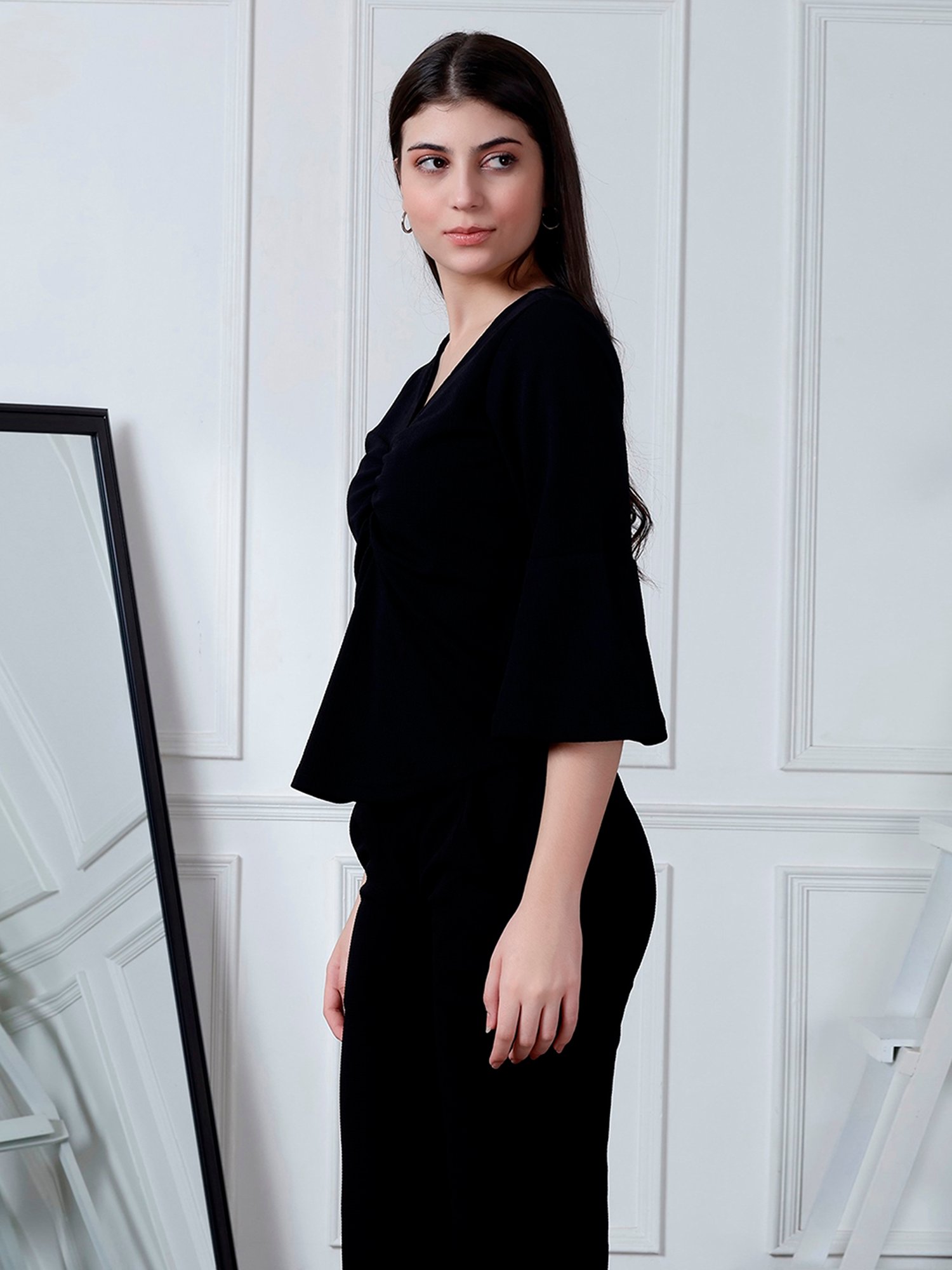 NEUDIS Black Regular Fit Top