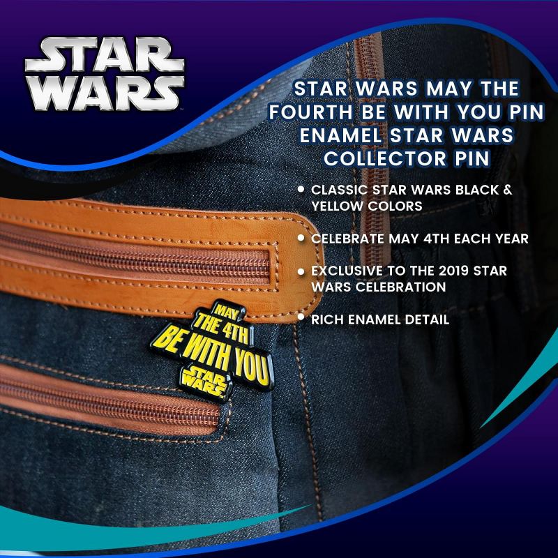 SalesOne LLC Star Wars May The Fourth Be With You Pin | Enamel Star Wars Collector Pin