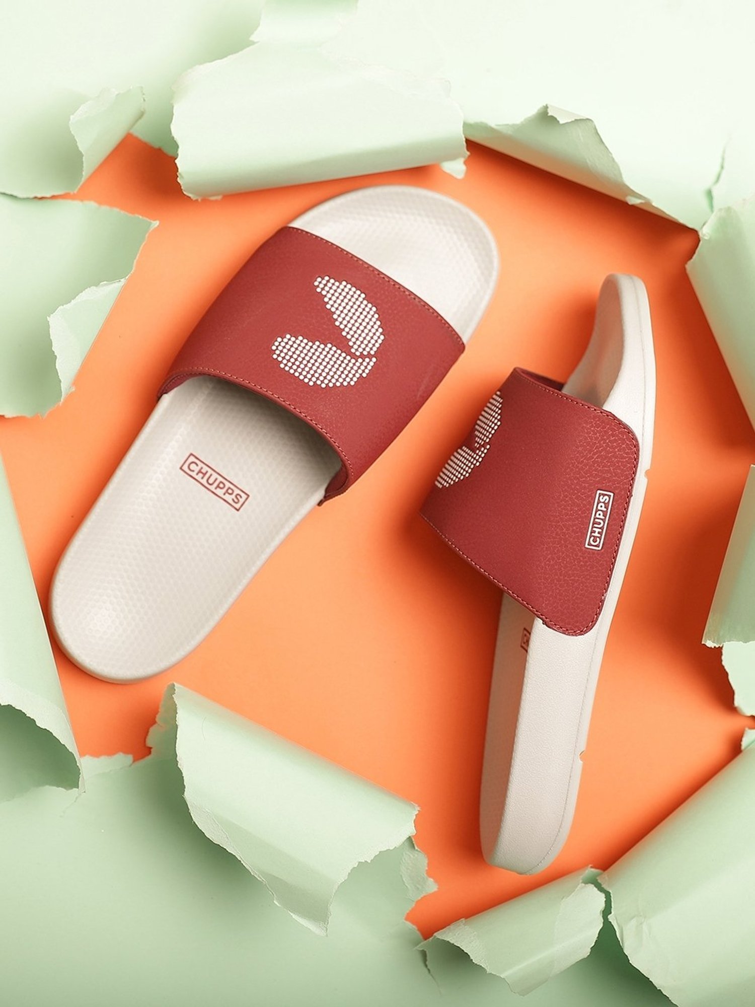 Chupps Men's Maroon Slides