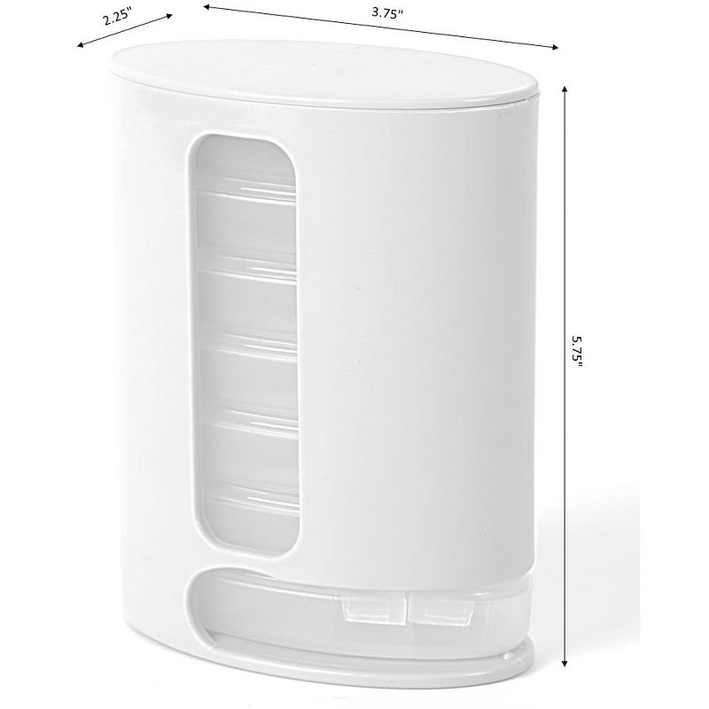 Basicwise Weekly Pill Dispenser Organizer