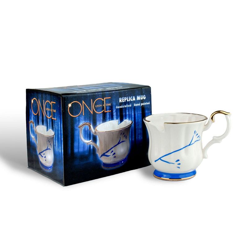 Surreal Entertainment Once Upon A Time Collectibles | White Chipped Ceramic Molded Mug | 12oz