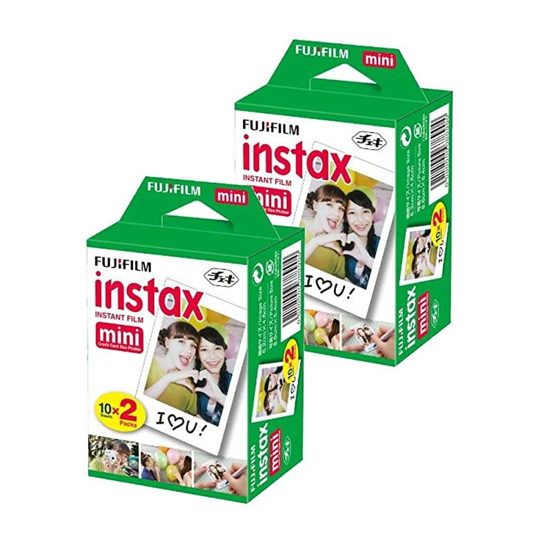 Instax Mini Liplay Beige Gold Camera +  Instax Mini Twin Pack Instant Film (16437396) 2 Pack + 32GB SD Card + Case + Cloth