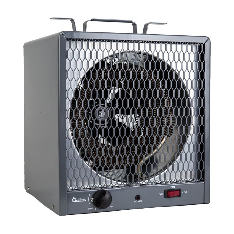 Pelonis HF-0063 1500-Watt 2-Setting Portable Oscillating Small Room Digital Fan and Personal Space Heater, Black