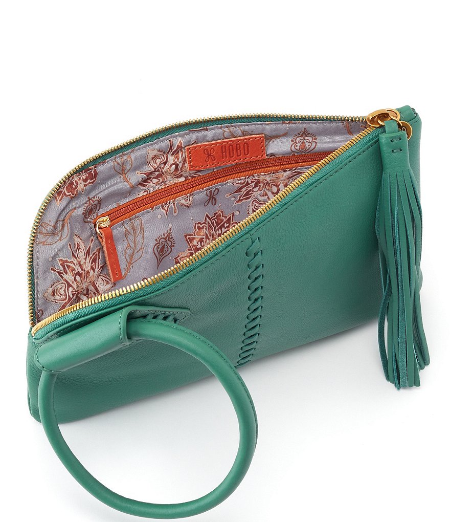 HOBO Sable Ring-Handle Leather Wristlet