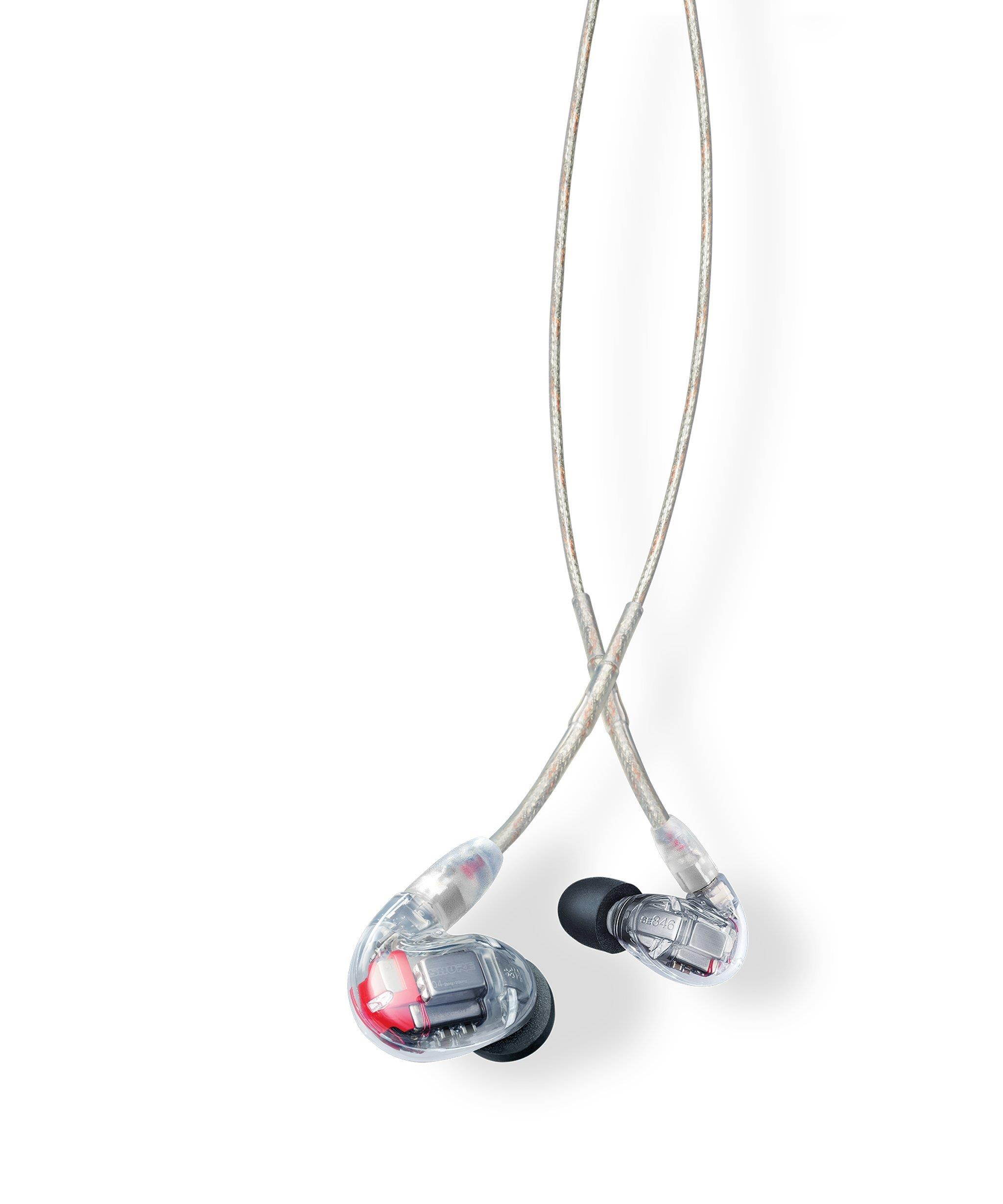 Shure SE846 Sound Isolating Earphones with Bluetooth, Remote & Mic Cables, Clear