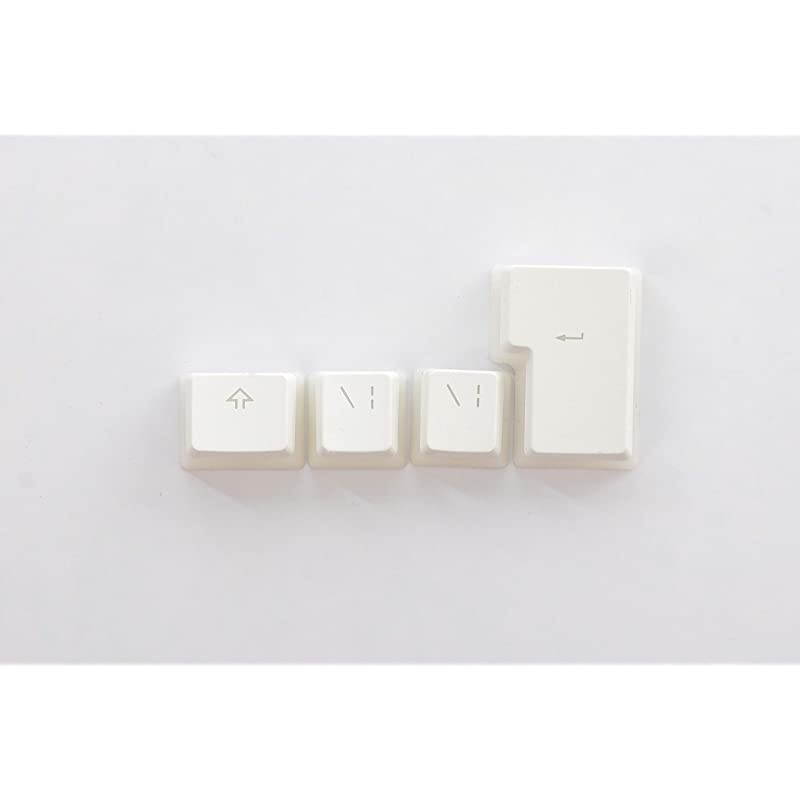 108 Double Shot PBT Pudding Keycaps Keyset for Mechanical Gaming Keyboard MX Switches (White)