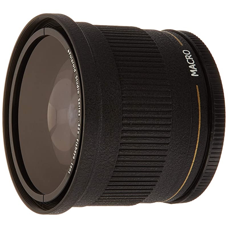Studio Series 72mm .42x High Definition Fisheye Lens With Macro Attachment, Includes Lens Pouch and Cap Covers