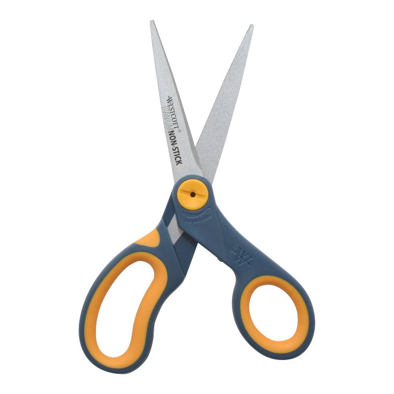Wescott Titanium Bonded Non-Stick Scissor 8" - Gray/Orange