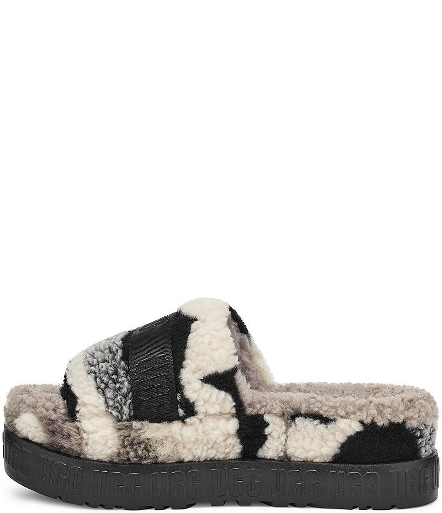 UGG&reg; Fluffita Cali Collage Buckle Faux Shearling Slides