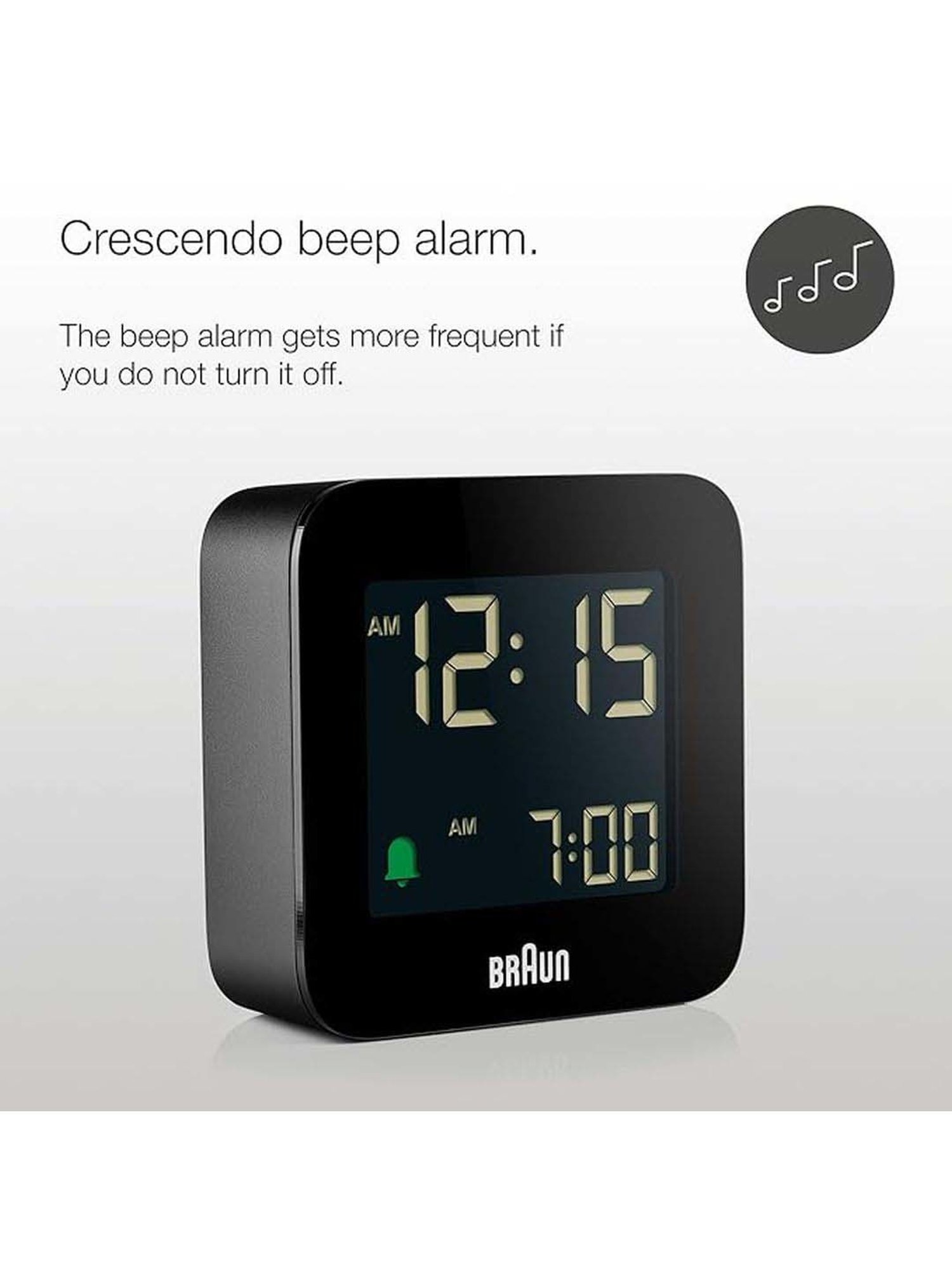 Braun Black Classic Analog Wall Clock