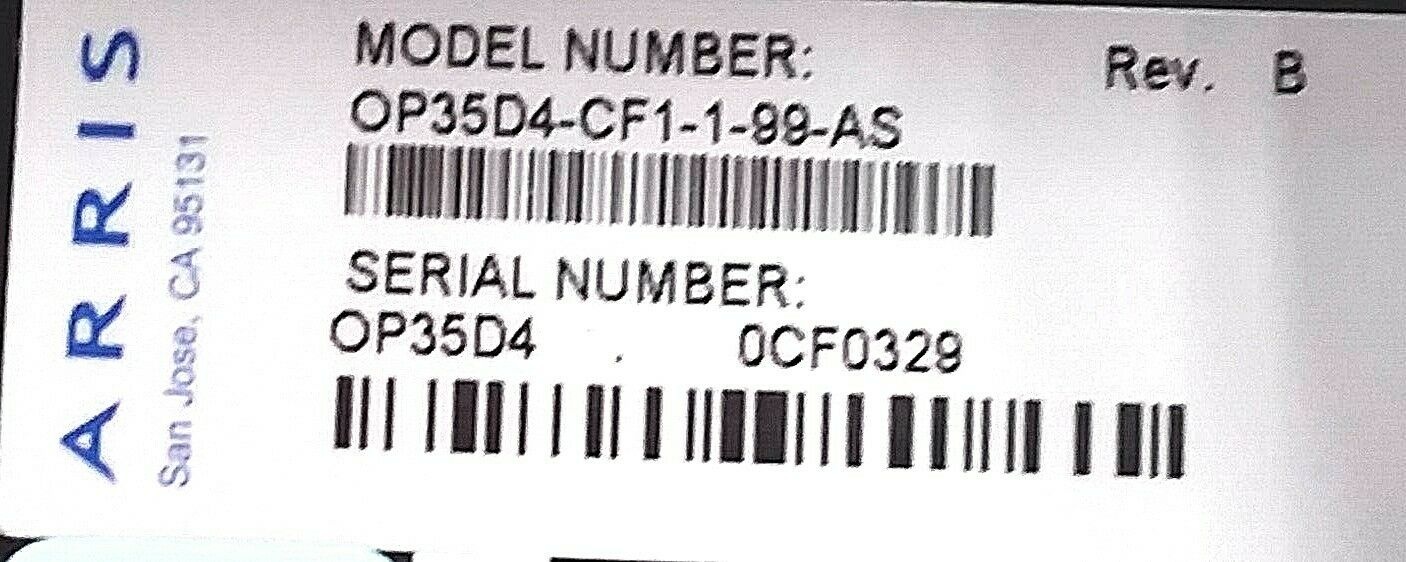 Arris OP35D4 DWDM Demux Module, 4 Ch.(20,21,24, 29); Part #OP35D-CF1-1-99-AS