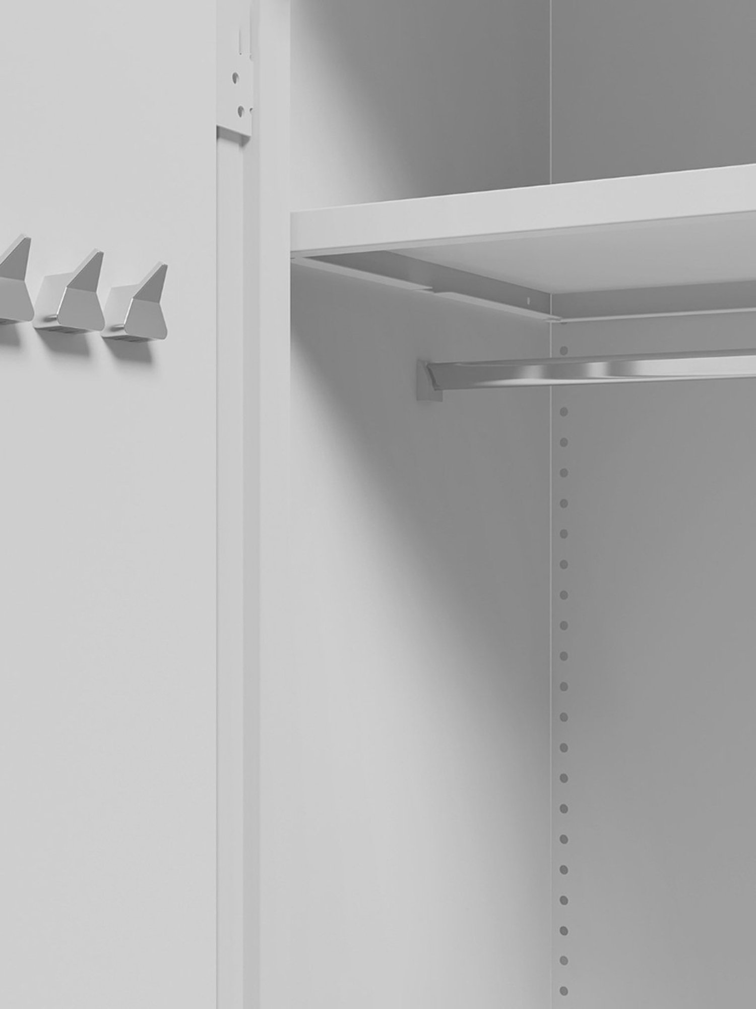 Home Basics 5 Dual Hook Chrome Plated Steel Over the Door Hanging Rack