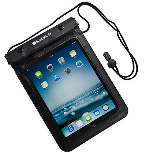 Sumaclife Universal Waterproof Tablet Dry Bag Case for Apple Ipad Mini 2 3 with Retina Display/hp Stream 7/Asus Nexus 7 From Google/Toshiba Encore 2/Neutab N7 X7 Pro 7''(black)