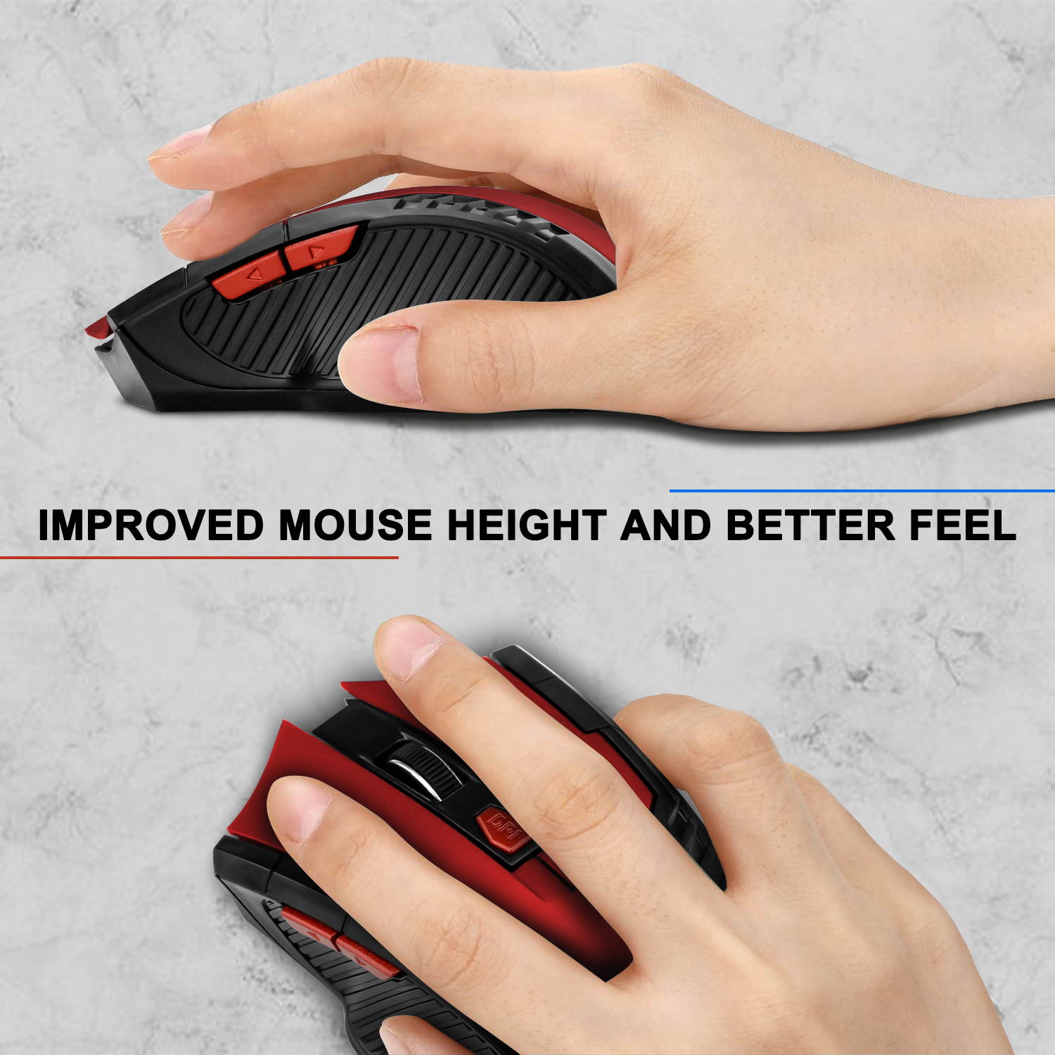Donwell Optical Wireless Mouse with USB Receiver/Connector High Precision , Silent Mouse Office Gaming Mouse For Macbook Air/Pro, Dell/HP/ Lenovo/ASUS/Acer/Sony laptop, PC Computers