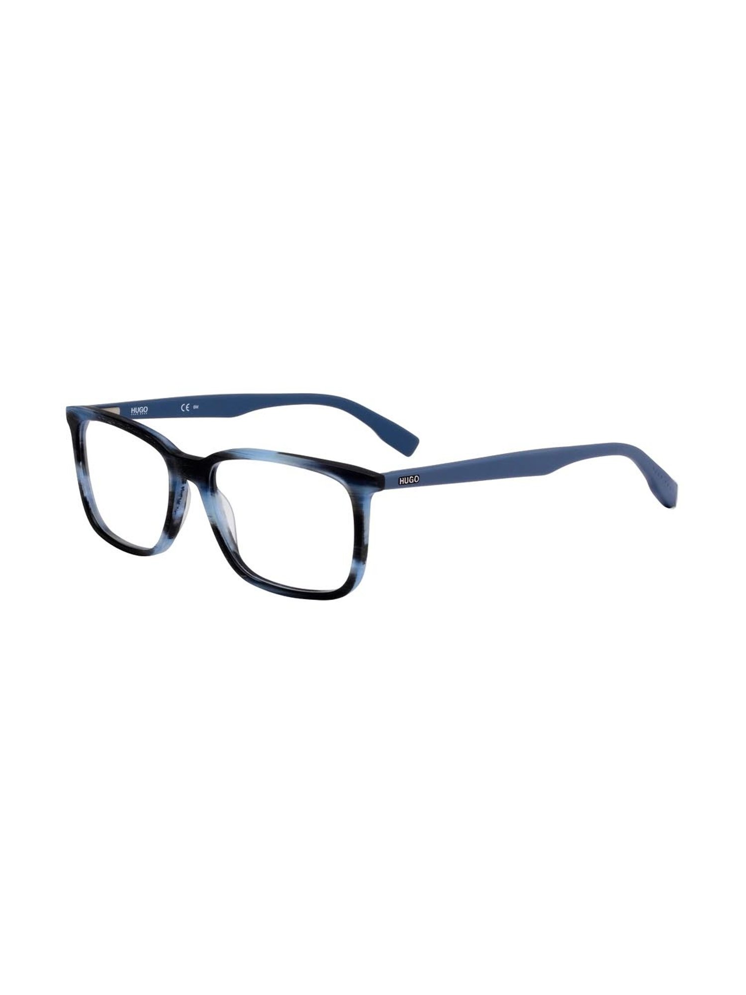 HUGO Blue Rectangular Eye Frames for Men