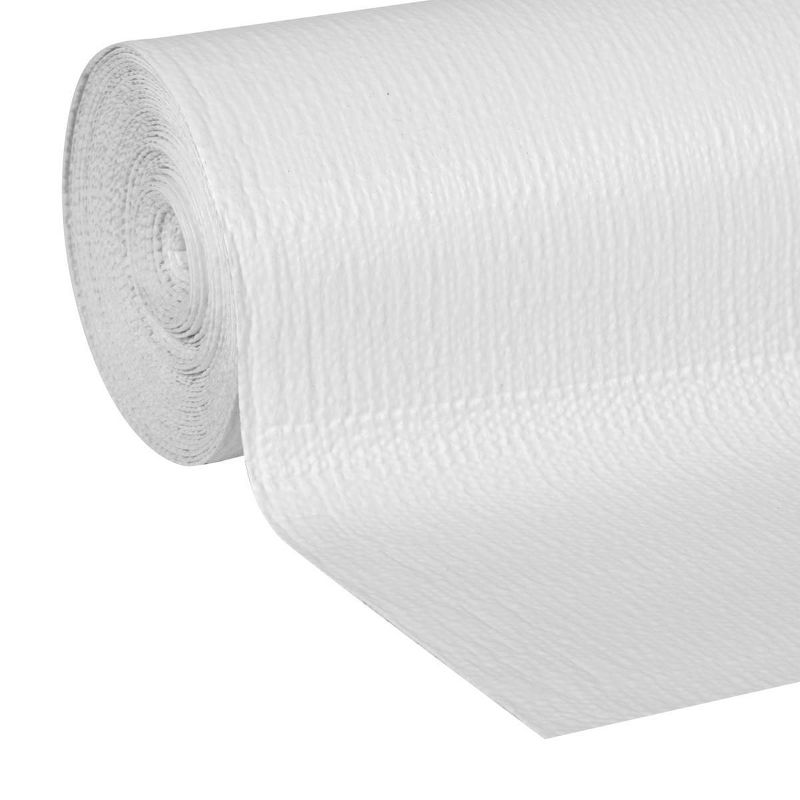 Duck Smooth Top EasyLiner Non Adhesive Shelf Liner for Kitchen Cabinets, 20" x 24' White