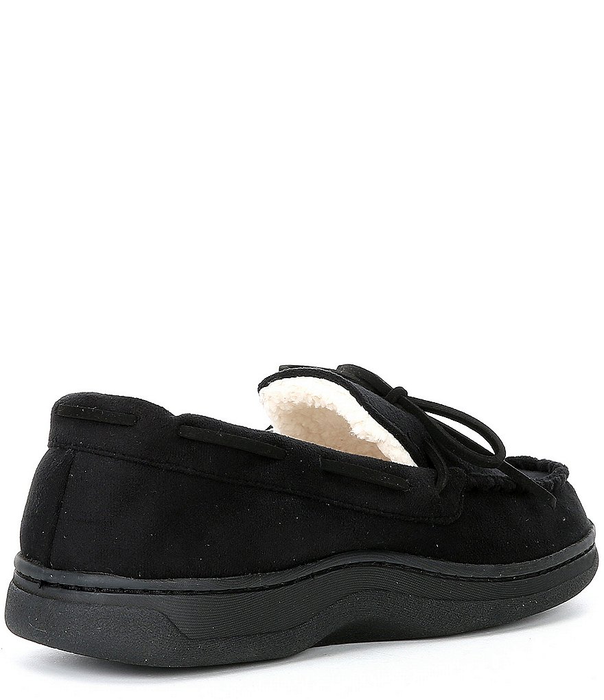 Roundtree & Yorke Whipstitch Moccasin Slippers