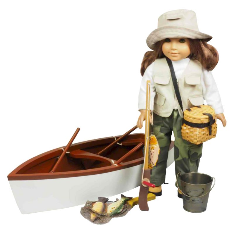 The Queen's Treasures 18 Inch Doll Clothes And Accessories, Fishing Outfit, Hat, Pants, Shirt, Vest