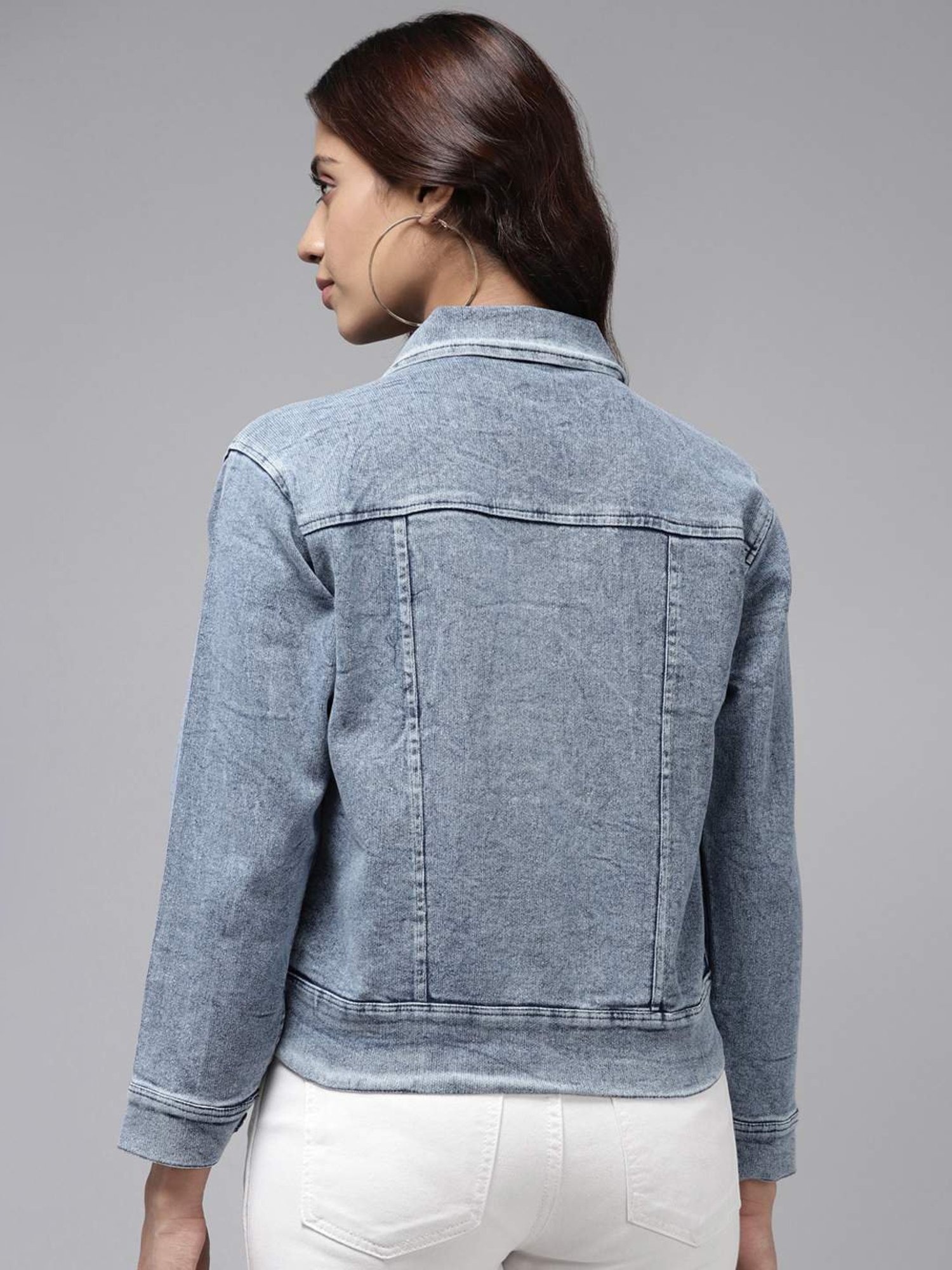 Aarika Blue Embroidered Jacket