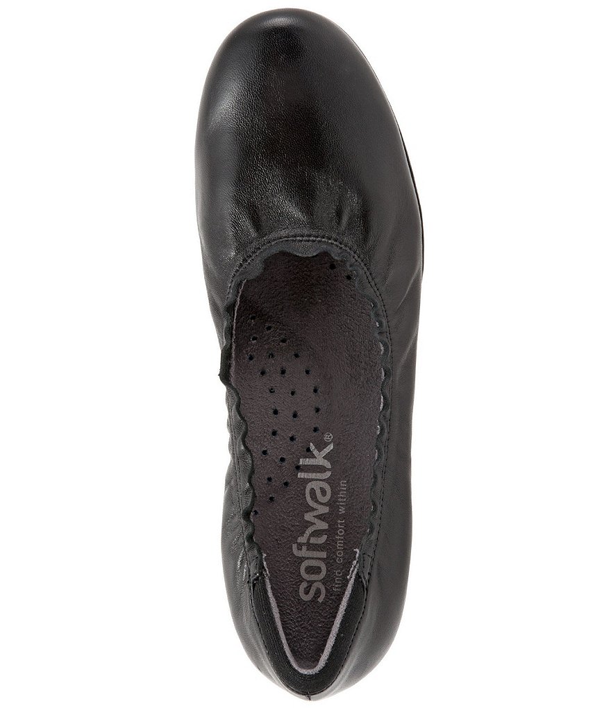 SoftWalk Wish Leather Slip-On Wedges