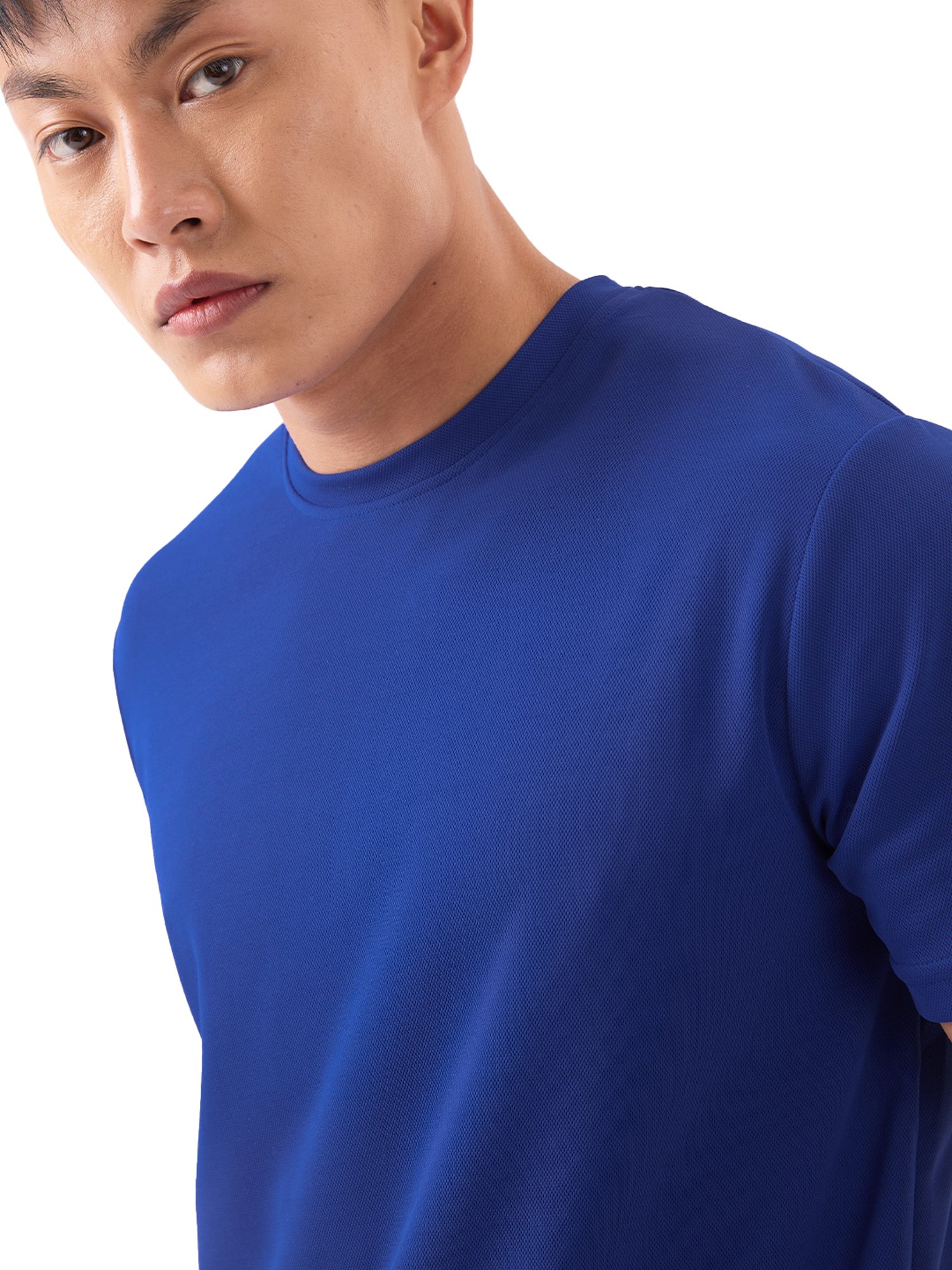 The Souled Store Royal Blue Regular Fit Sports T-Shirt