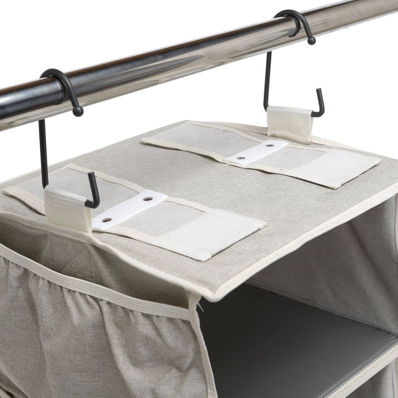 StorageWorks 6-Shelf Hanging Closet Organizer Gray