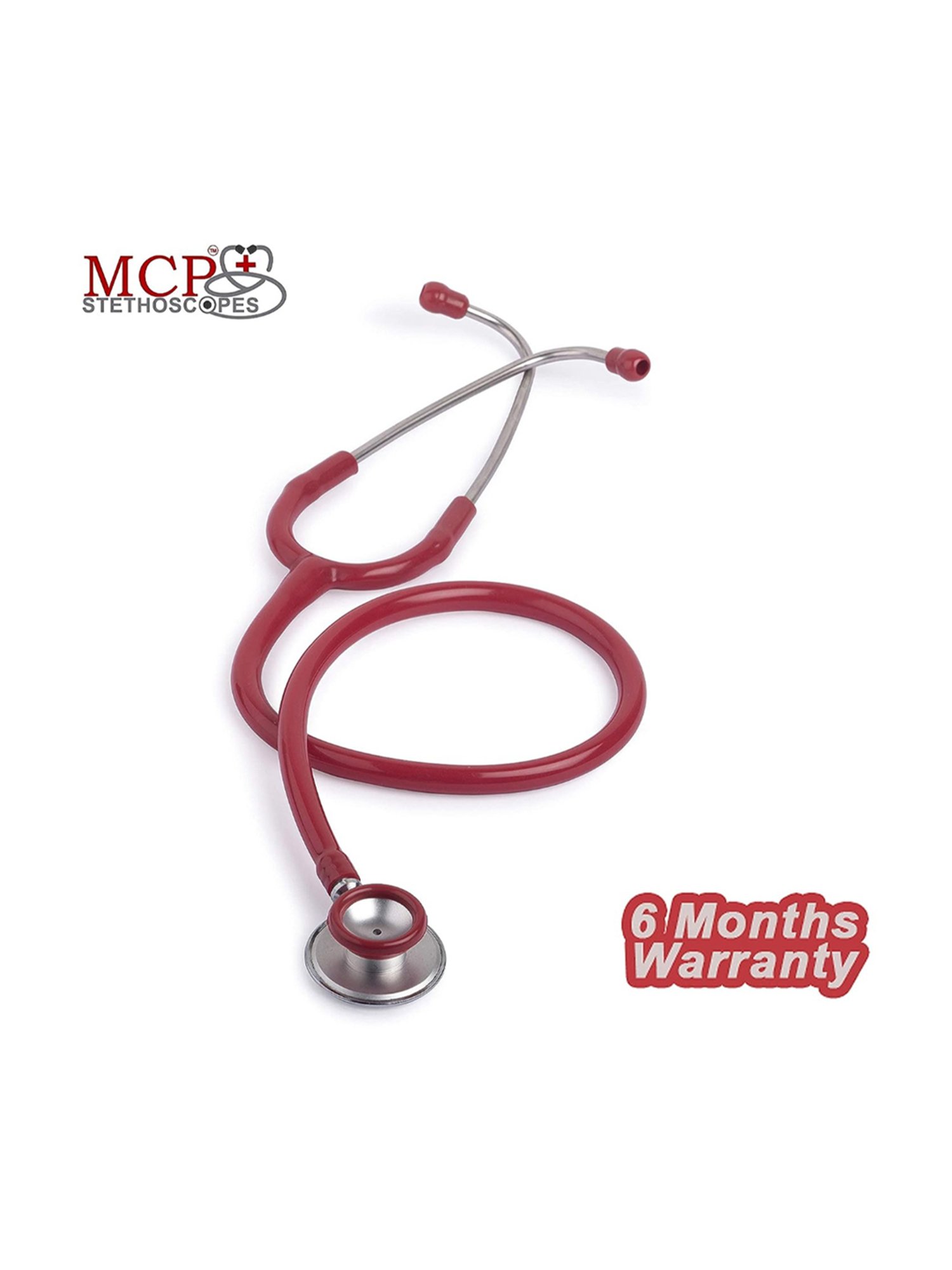 MCP Supertone Stethoscope For Doctors, Medical Students and Nurses (Red)