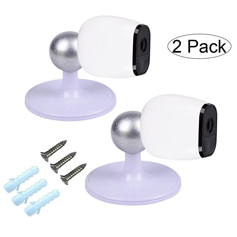 Table Ceiling Mount for Arlo Arlo Pro Arlo Go Arlo Pro 2 WireFree Cameras by Dropcessories 2 Pack White