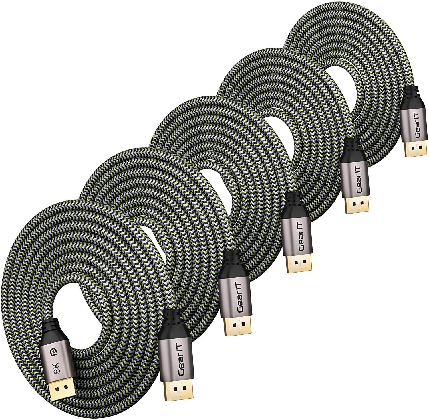 Mini DisplayPort to DisplayPort Cable  4K60Hz Thunderbolt to DisplayPort Cable GoldPlated 10Ft Ultra High Speed Mini DP to DP Cable Compatible MacBook AirPro Surface ProDock Grey