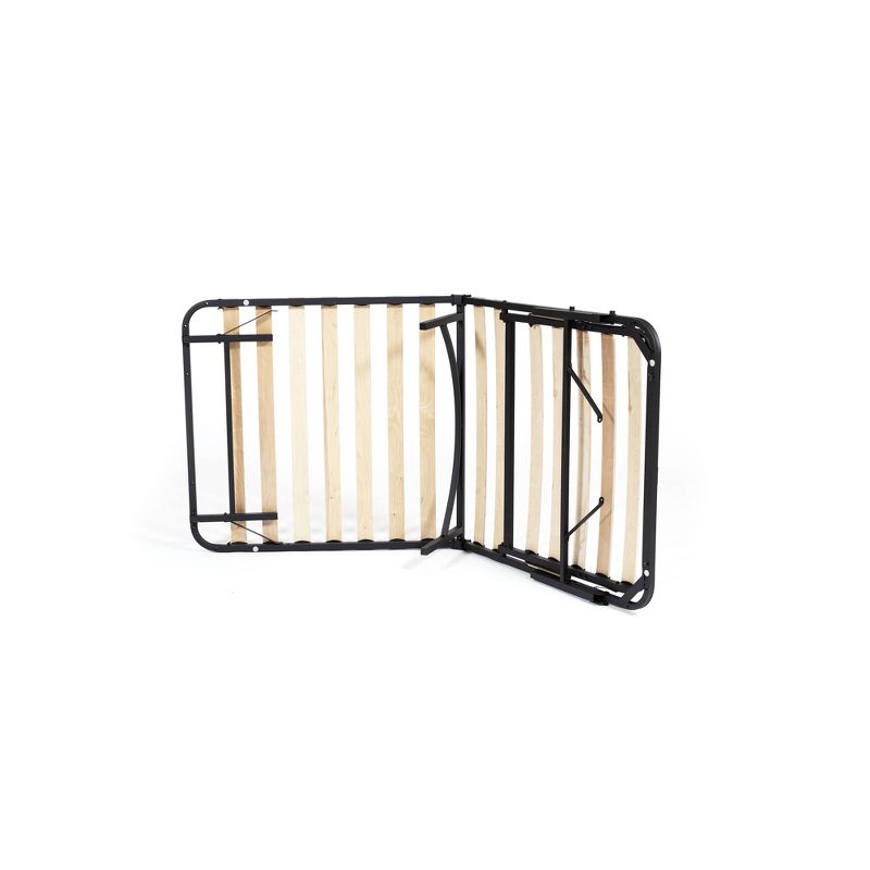 Full Wooden Slat Adjustable Head Only Bed Base Black - PragmaBed