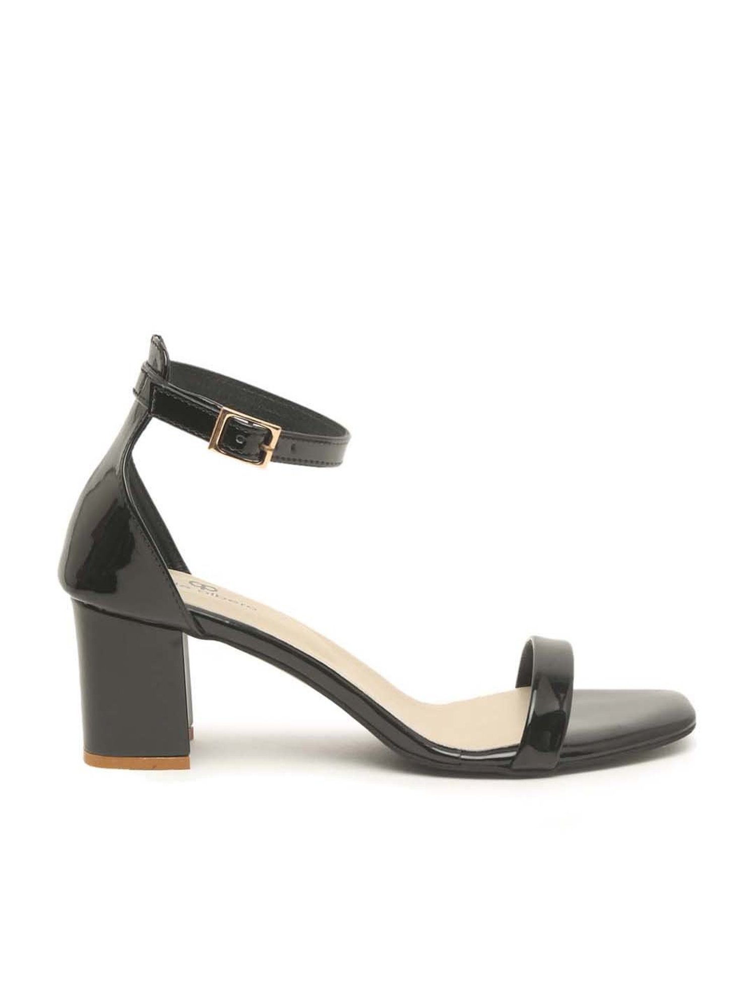 Pelle Albero Women's Black Ankle Strap Sandals