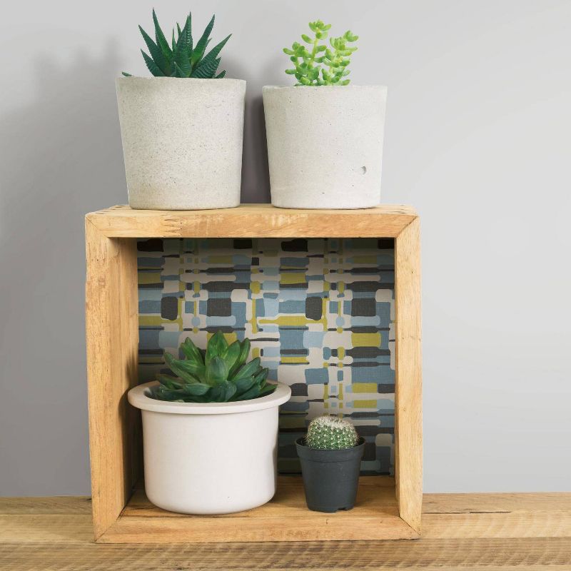 RoomMates Retro Plaid Peel and Stick Wallpaper