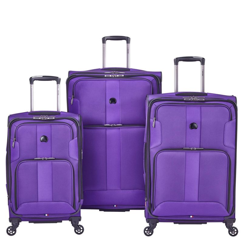 DELSEY Paris Sky Max 3pc Spinner Luggage Set - Purple