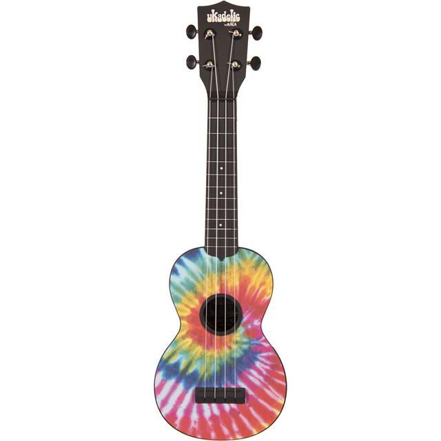 Kala Matte Tie Dye Ukadelic Soprano Ukulele with Custom Logo Tote Bag