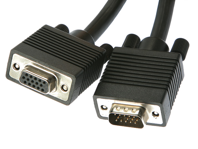 Rosewill RC-25-VG-MF-BK 25 ft. VGA Male to Female Coaxial Cable