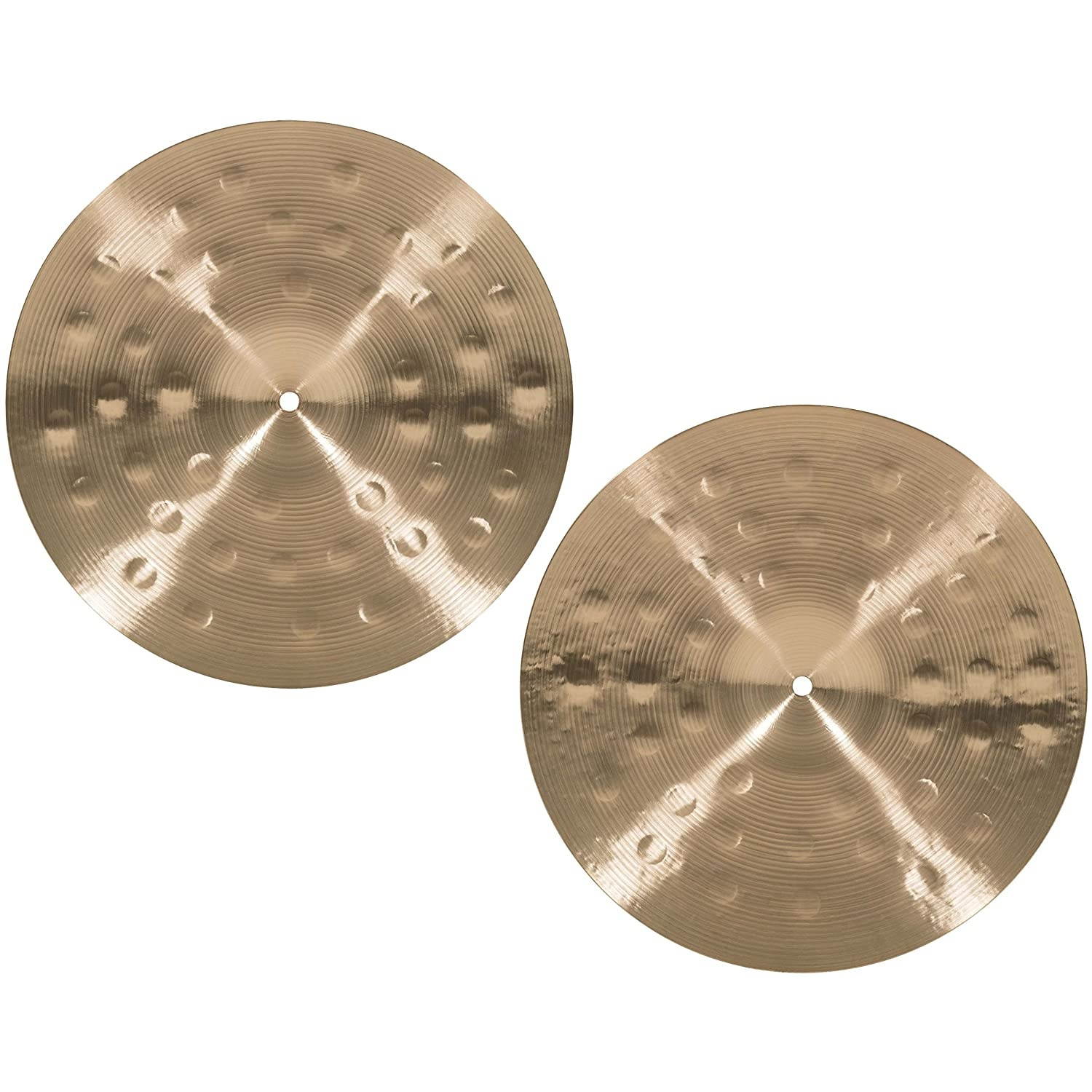 Meinl Cymbals Byzance 15" Extra Dry Medium Thin Hihats, Pair &mdash; MADE IN TURKEY &mdash; Hand Hammered B20 Bronze, 2-YEAR, B15EDMTH, inch