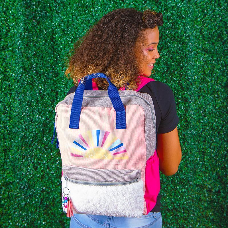 Fashion Angels Style.Lab by Fashion Angels Eco-Friendly Backpack for Girls | Pink Corduroy