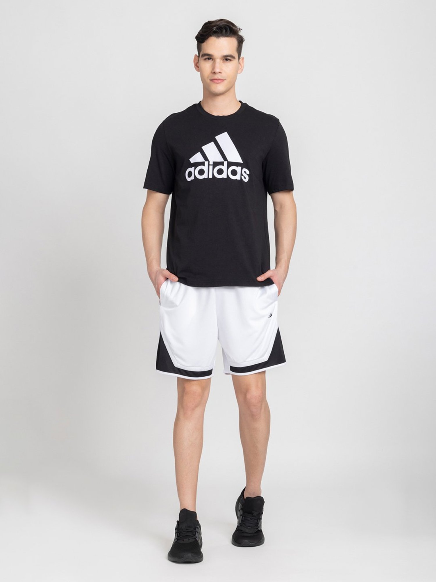 Reebok Black Regular Fit Sports Shorts