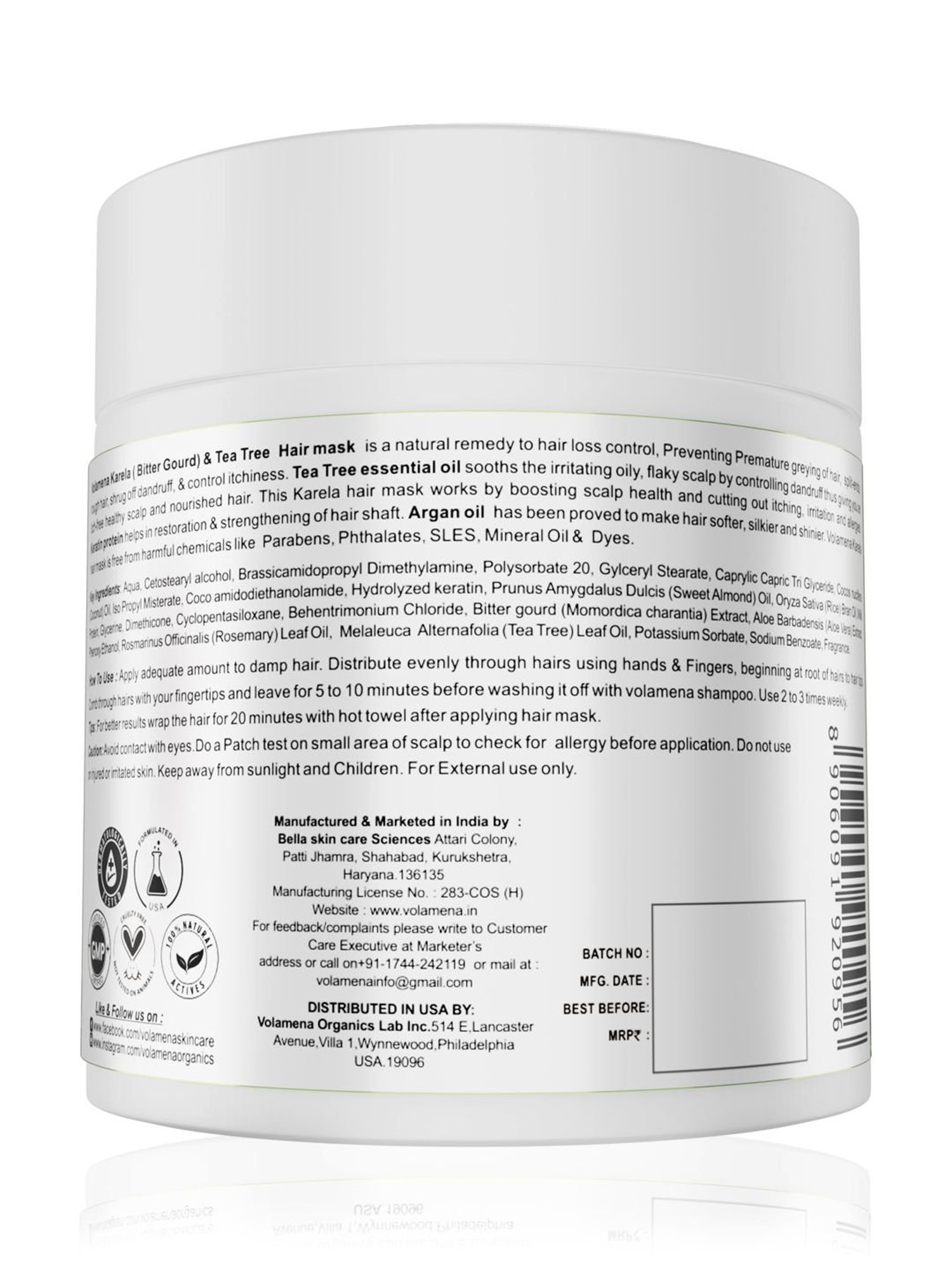 Richfeel Brahmi Intensive Repair Hair Pack - Pack of 4