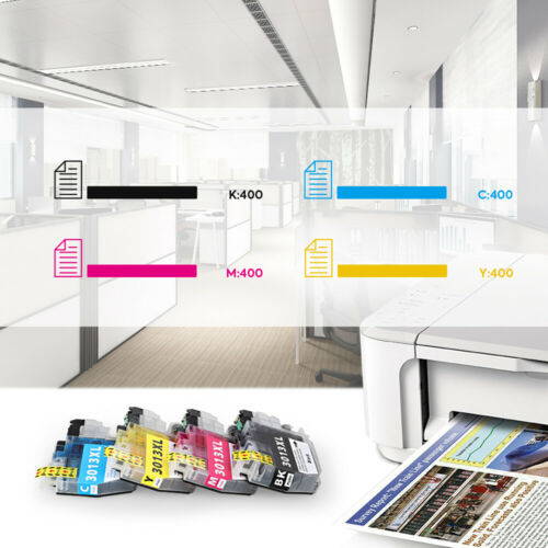 Compatible LC3013 Ink Cartridges Replacement for Brother LC3013 LC3011 Ink Cartridge Works with Brother MFC-J690DW MFC-J895DW Brother MFC-J497DW MFC-J491DW Inkjet Printer 8Packs (2K/2C/2M/2Y)