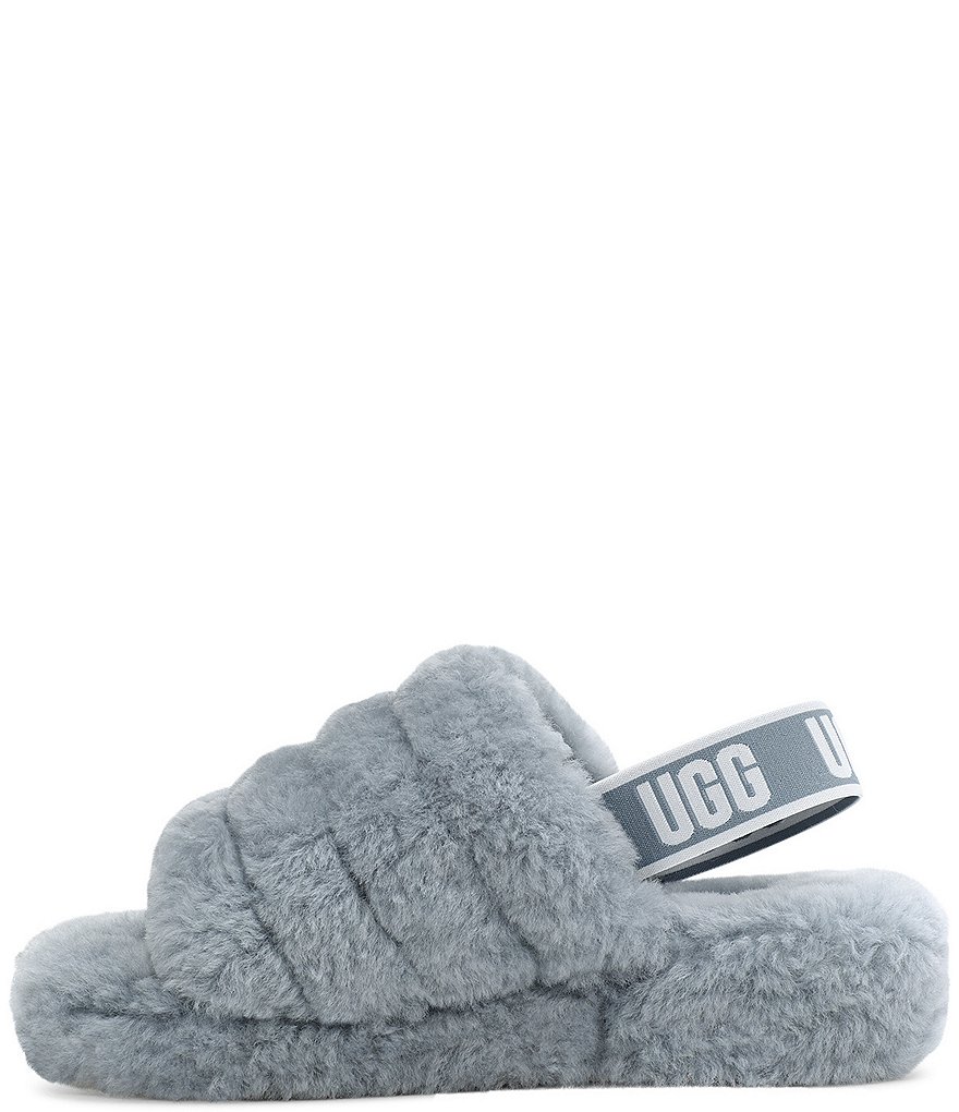 UGG&reg; Logo Fluff Yeah Fur Slides