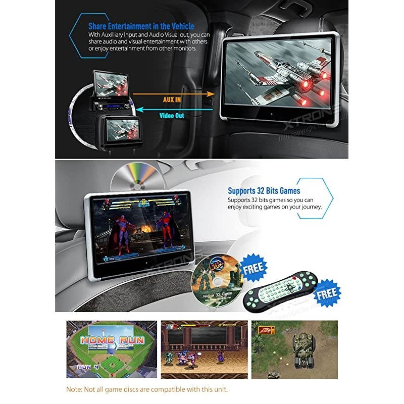 1PC 11.6 Inch 19201080 HD Digital TFT IPS Touch Screen Car Headrest DVD Player with HDMI Port 1080P Video
